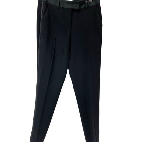VTG Fendi Virgin Wool Black Tuxedo Pants with tags - Size 2 - Picture 2 of 8